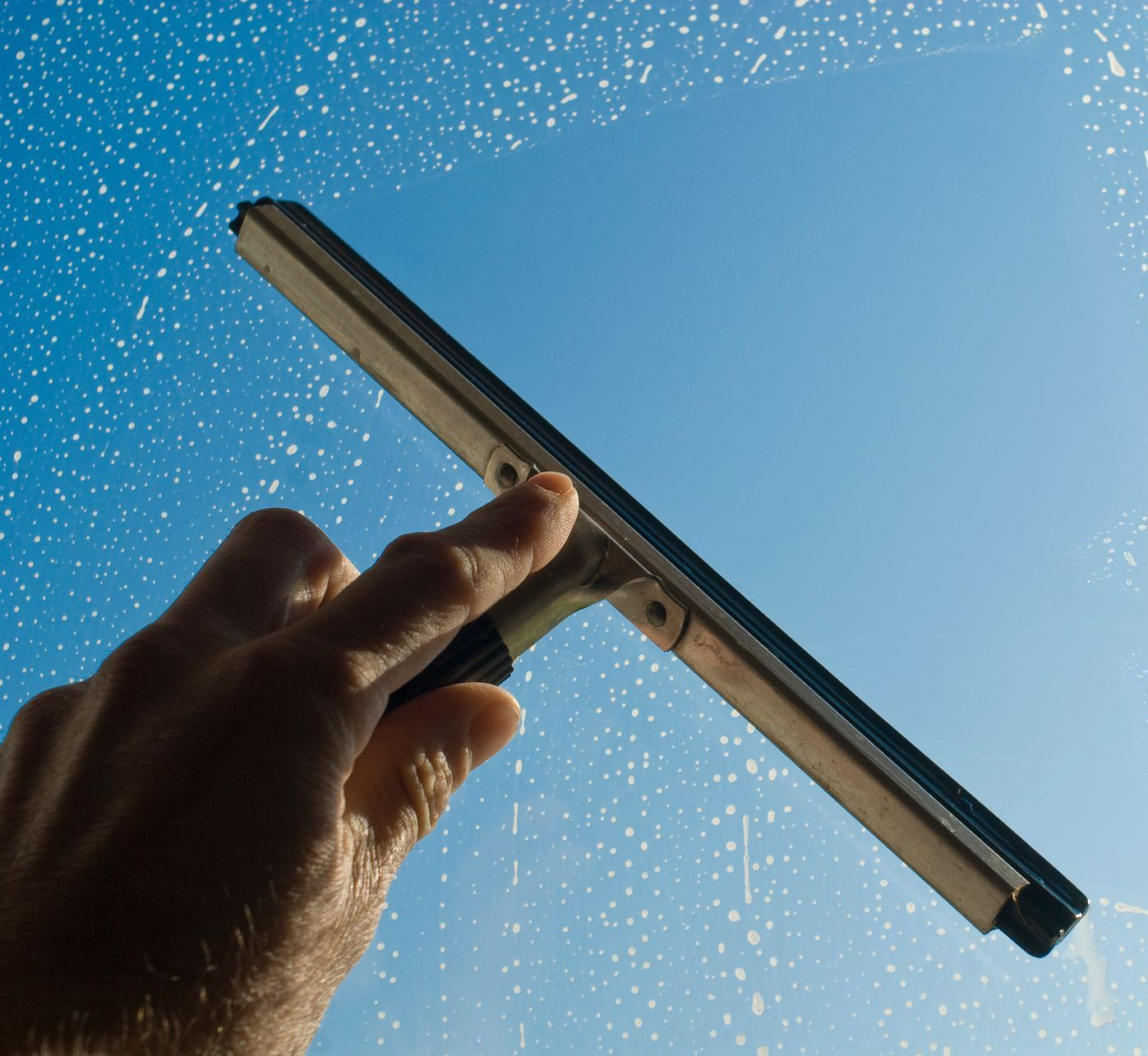 Raclette pour vitre à nettoyer