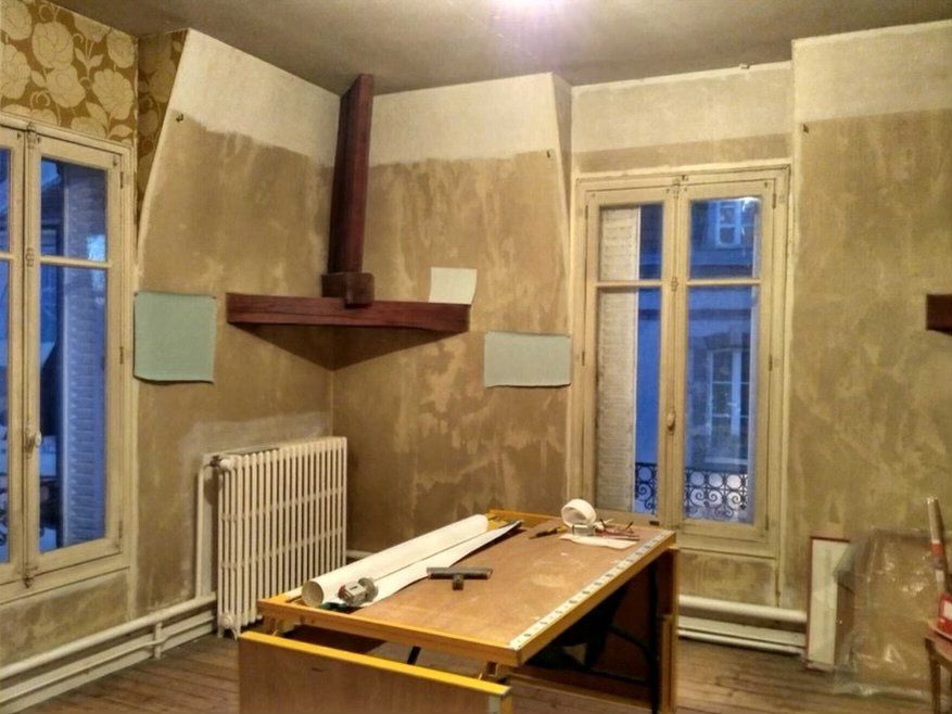 Pièce de vie en rénovation