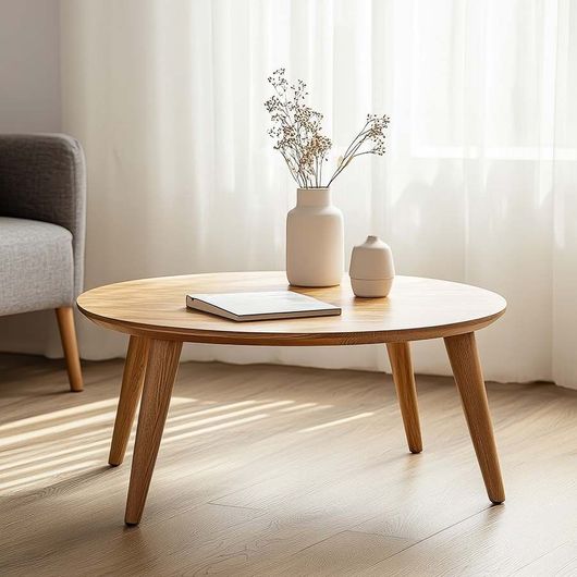 Pequeña mesa blanca con planta en maceta