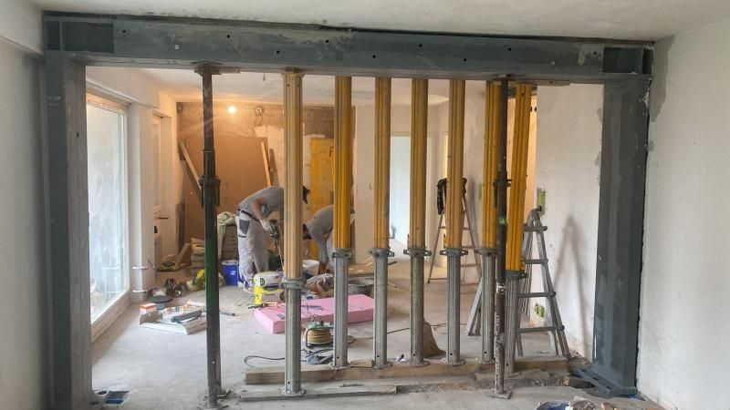 Bauarbeiten im Neubau