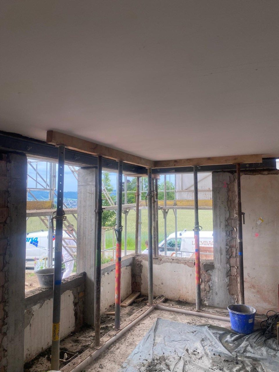 Renovation in einem Haus