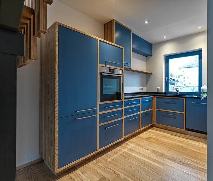 Blaue Küchenzeile