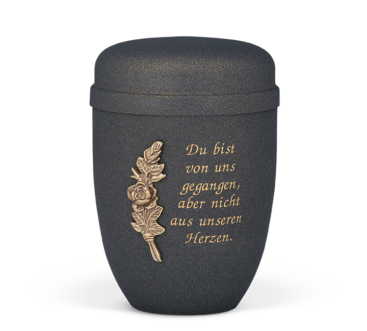 Urne mit einem Spruch Abschied