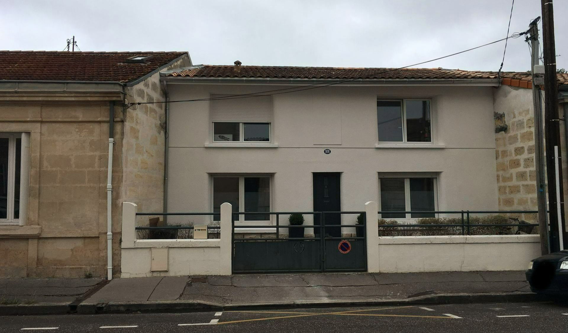 Une surélévation de maison : deux maisons mitoyennes