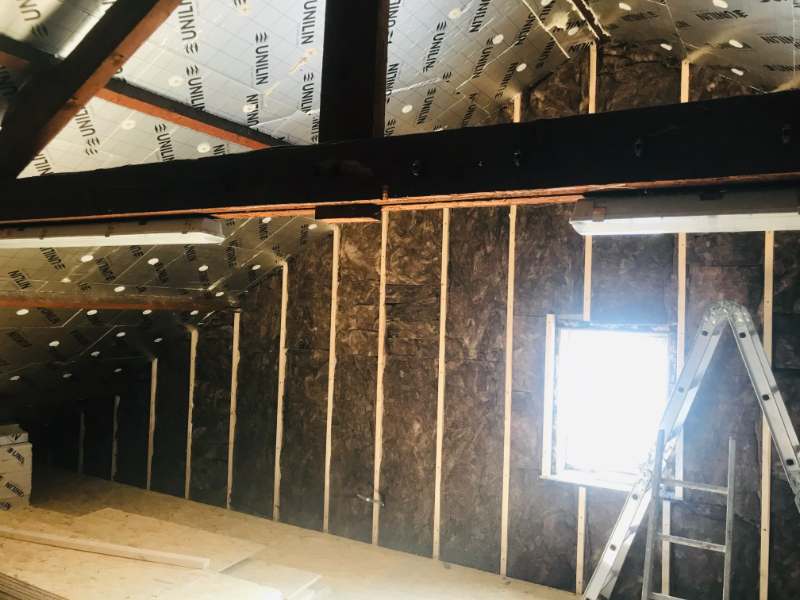 Nieuwe wanden en isolatie