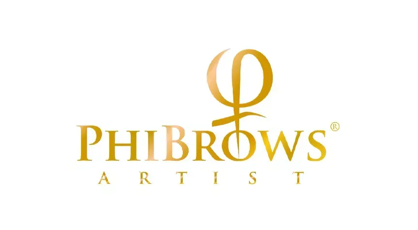 Goldenes Logo mit dem stilisierten griechischen Buchstaben Phi über dem Text 