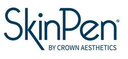 Das dunkelblaue Logo für SkinPen von Crown Aesthetics.