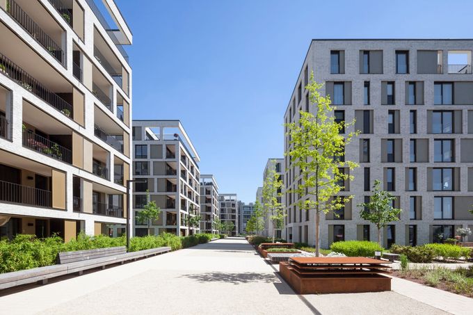 Une copropriété avec des immeubles d’habitation