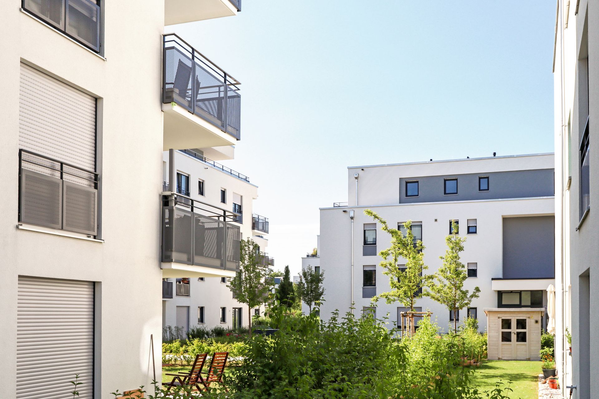 Parc d'une résidence immobilière