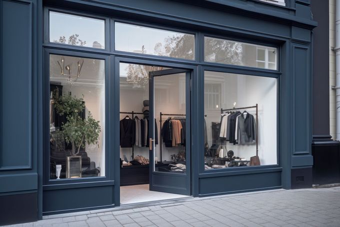 Vitrine de magasin