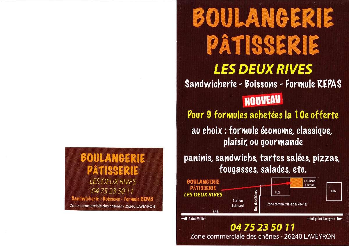 Boulangerie Pâtisserie  Les Deux Rives à Laveyron - Pains frais