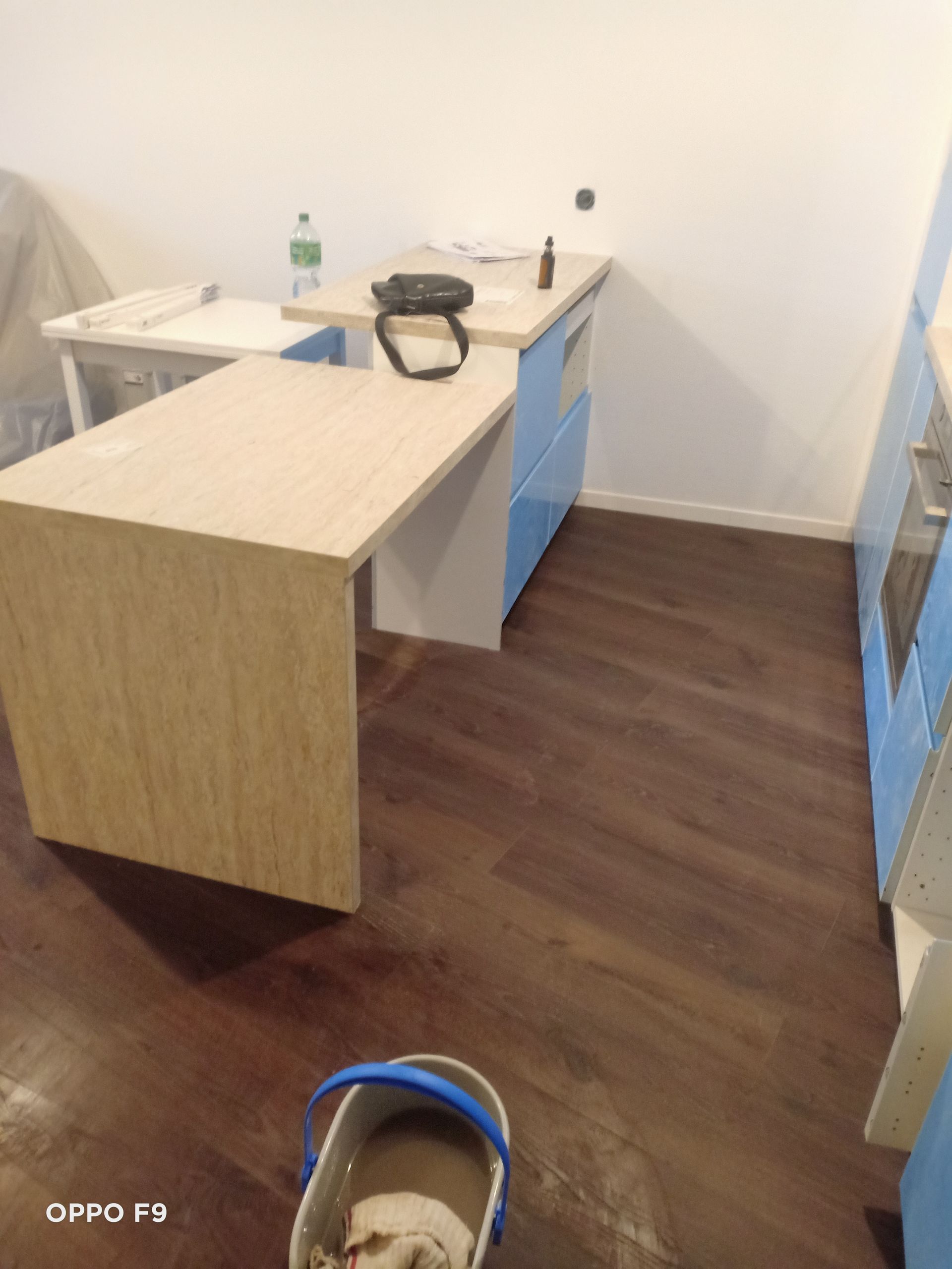 Îlot dans une cuisine