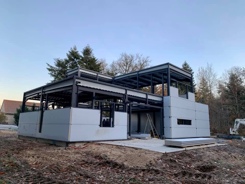 Maison en structure métallique