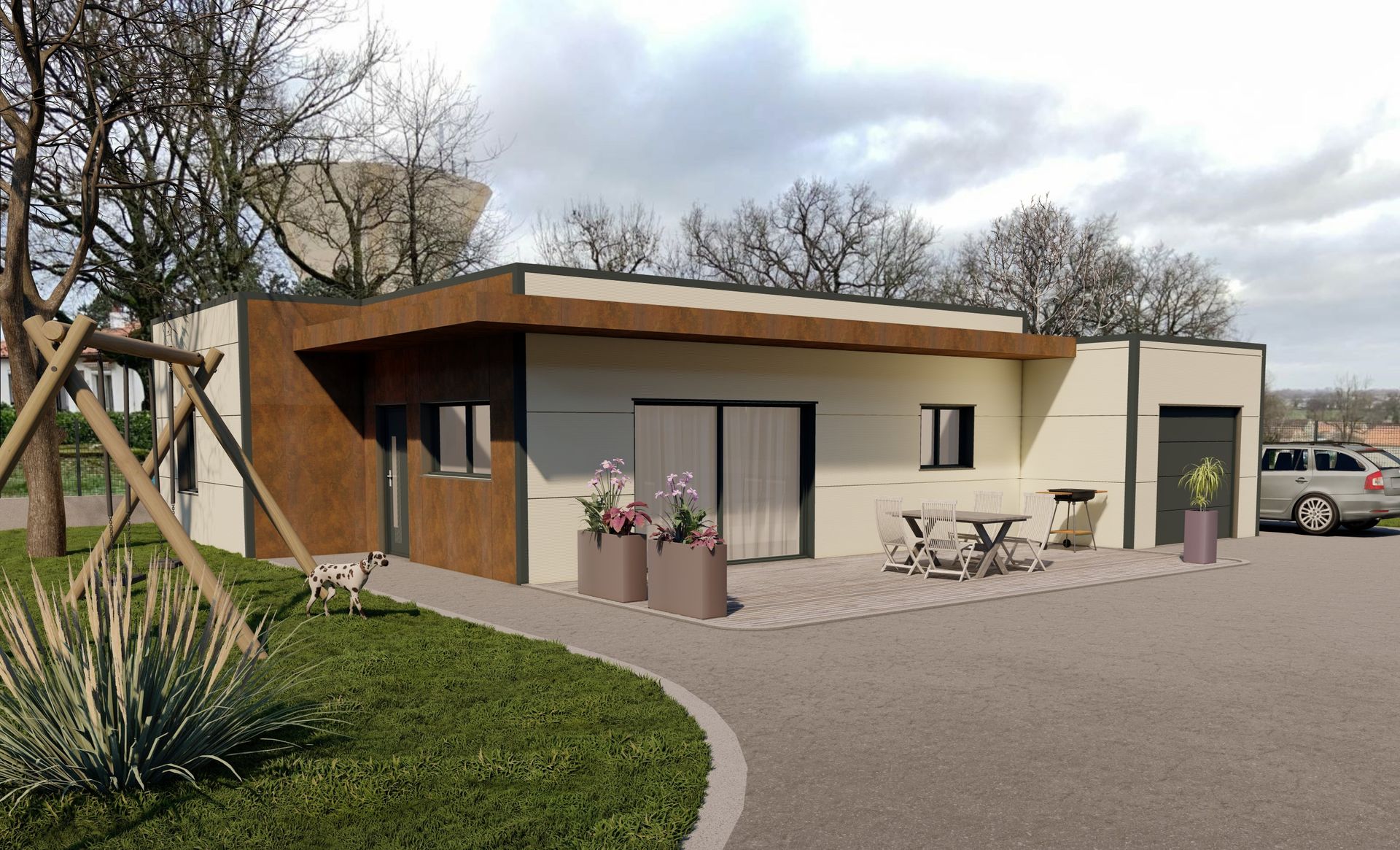 Aménagement extérieur en 3D