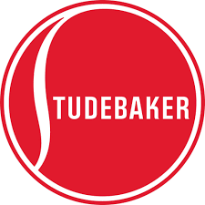 A red circle with the word tudebaker written inside of it.