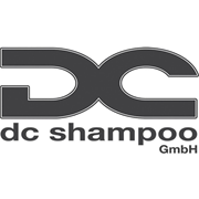 Ein schwarz-weißes Logo für die DC Shampoo GmbH.