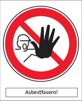 Asbestsanierung Warnung