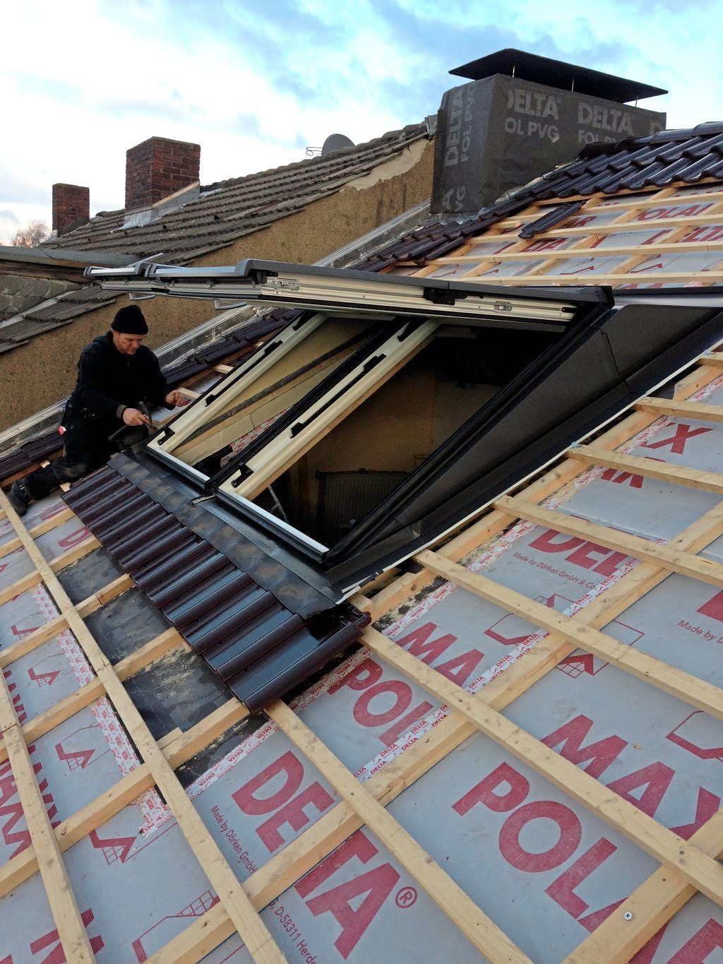 Dachfenster Nahaufnahme von rechts