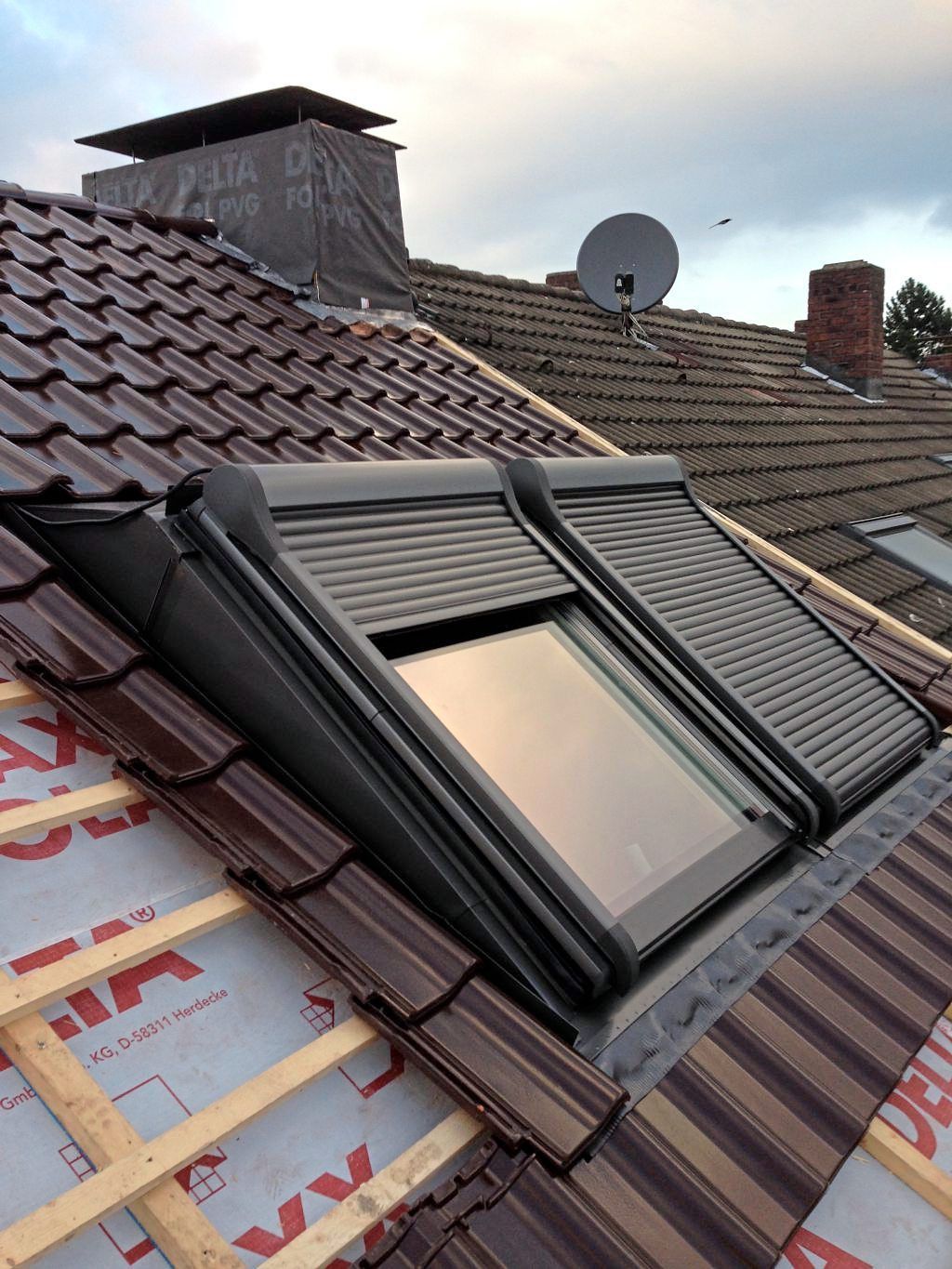 Dachfenster mit Rollladen