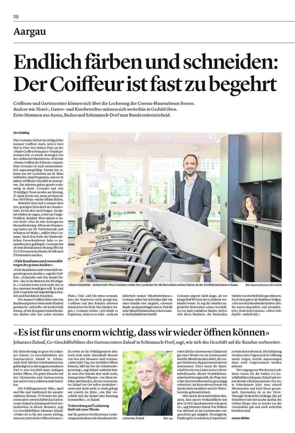 Zeitungsartikel über die 5000 hair GmbH