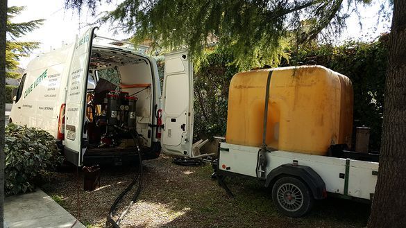 Le camion de l'entreprise.