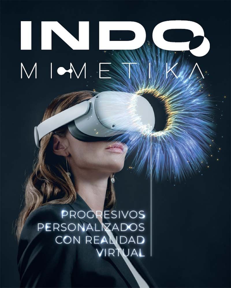 Una mujer que lleva un casco de realidad virtual en la portada de una revista.