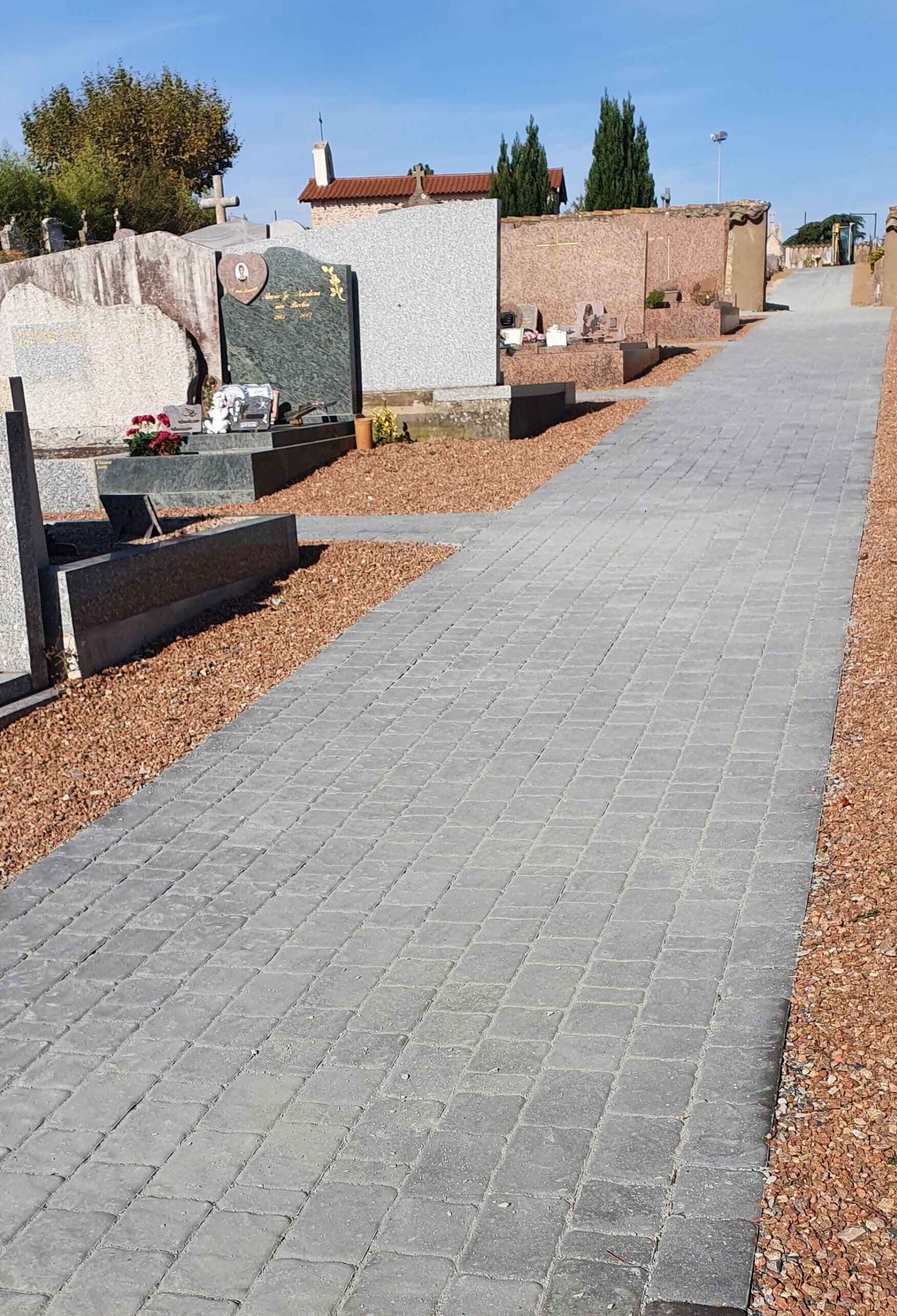 Allée en pavés