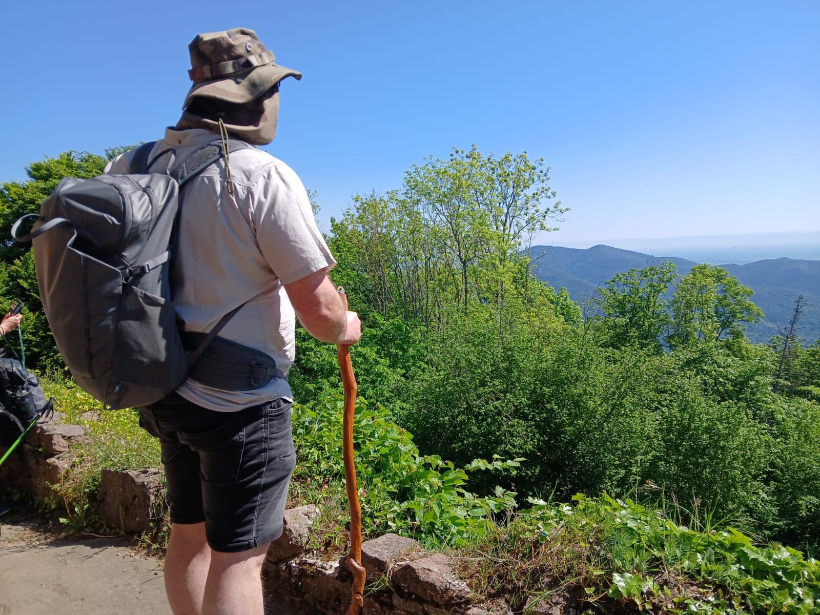 Un homme qui regarde le paysage