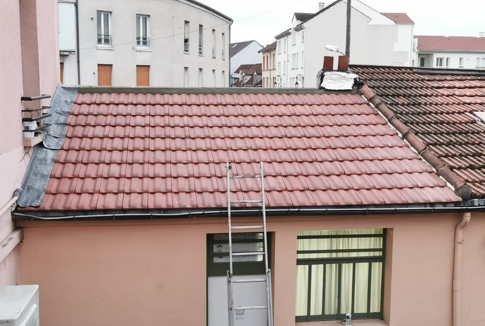 Chantier de rénovation de couverture terminé