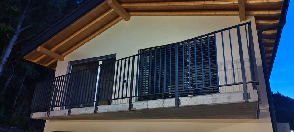 garde-corps en fer noir