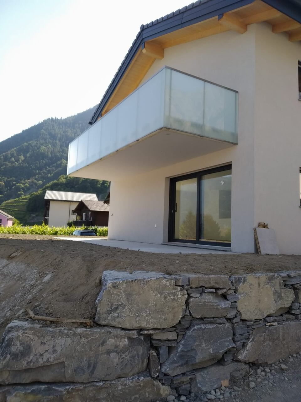 garde-corps et terrasse