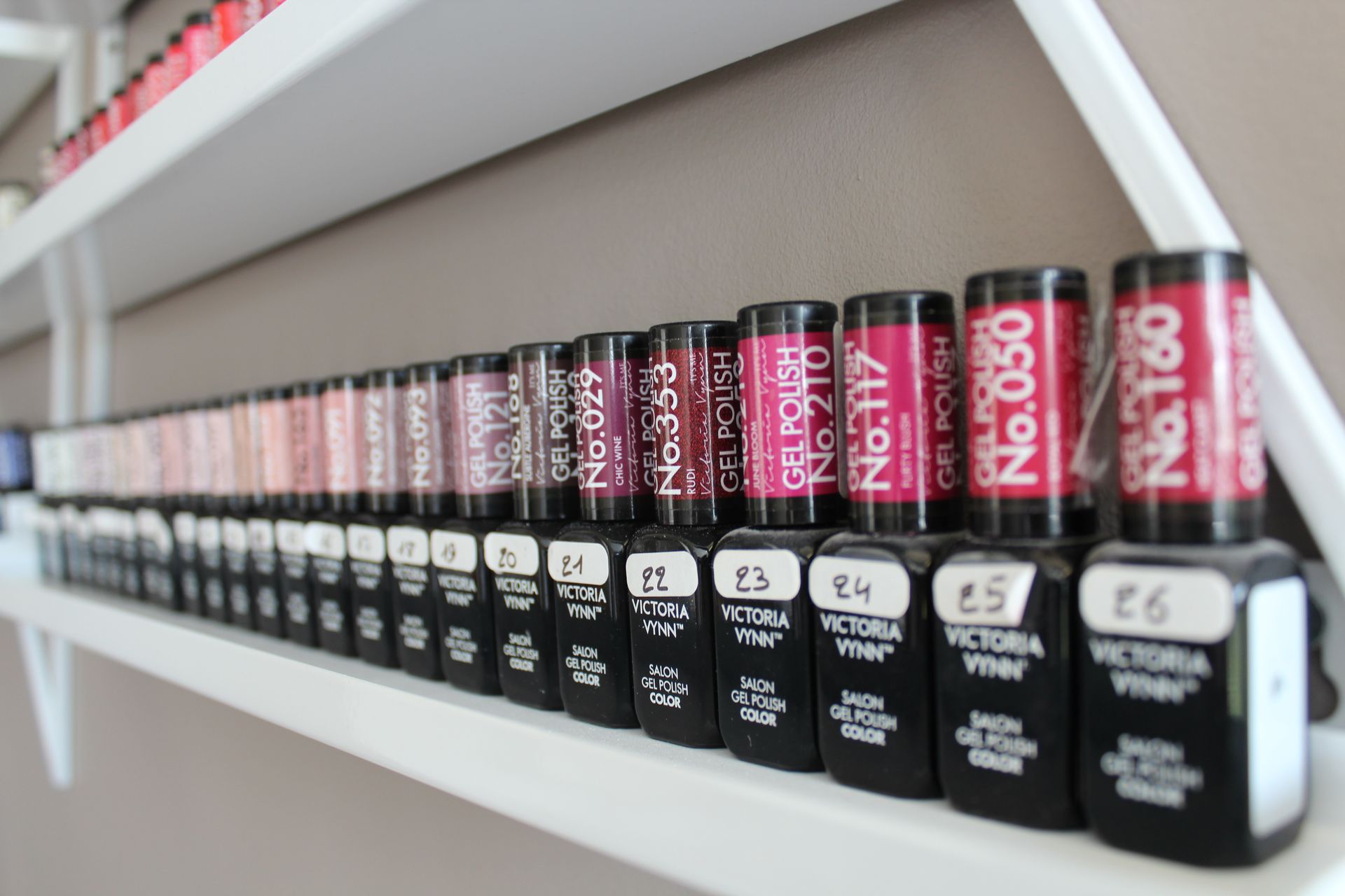 Différentes couleurs de vernis