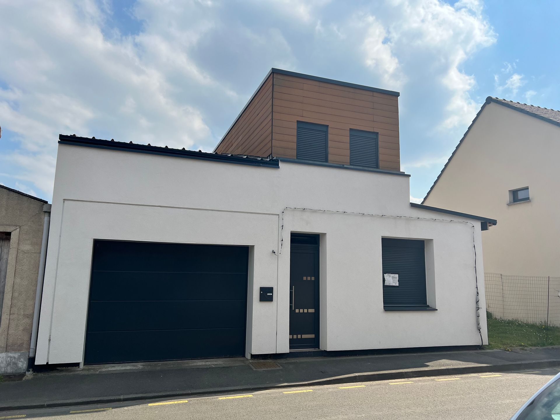 ITE de la façade d'une maison