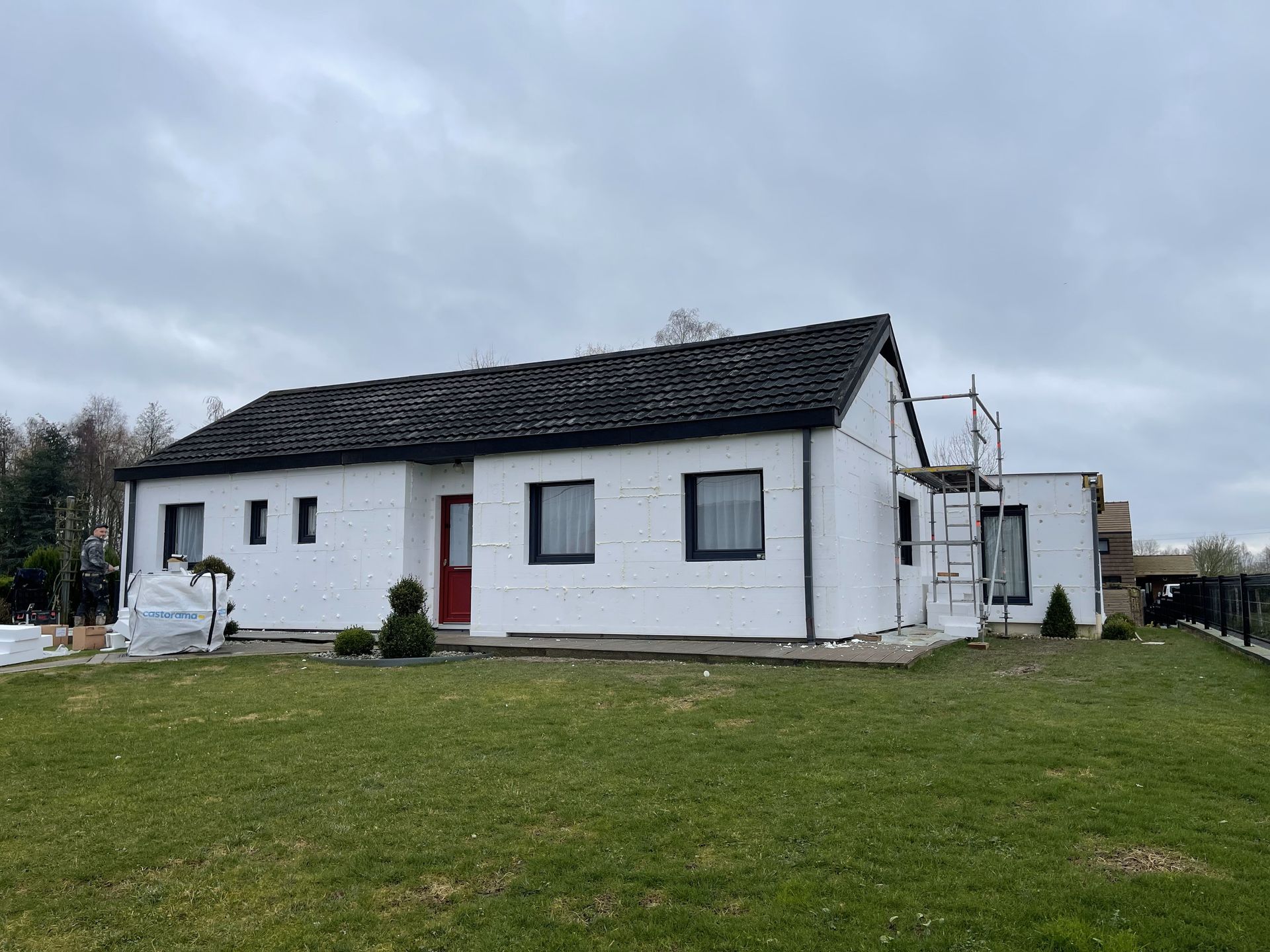 Ravalement de façade en cours