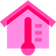 Thermomètre à l'intérieur d'une maison