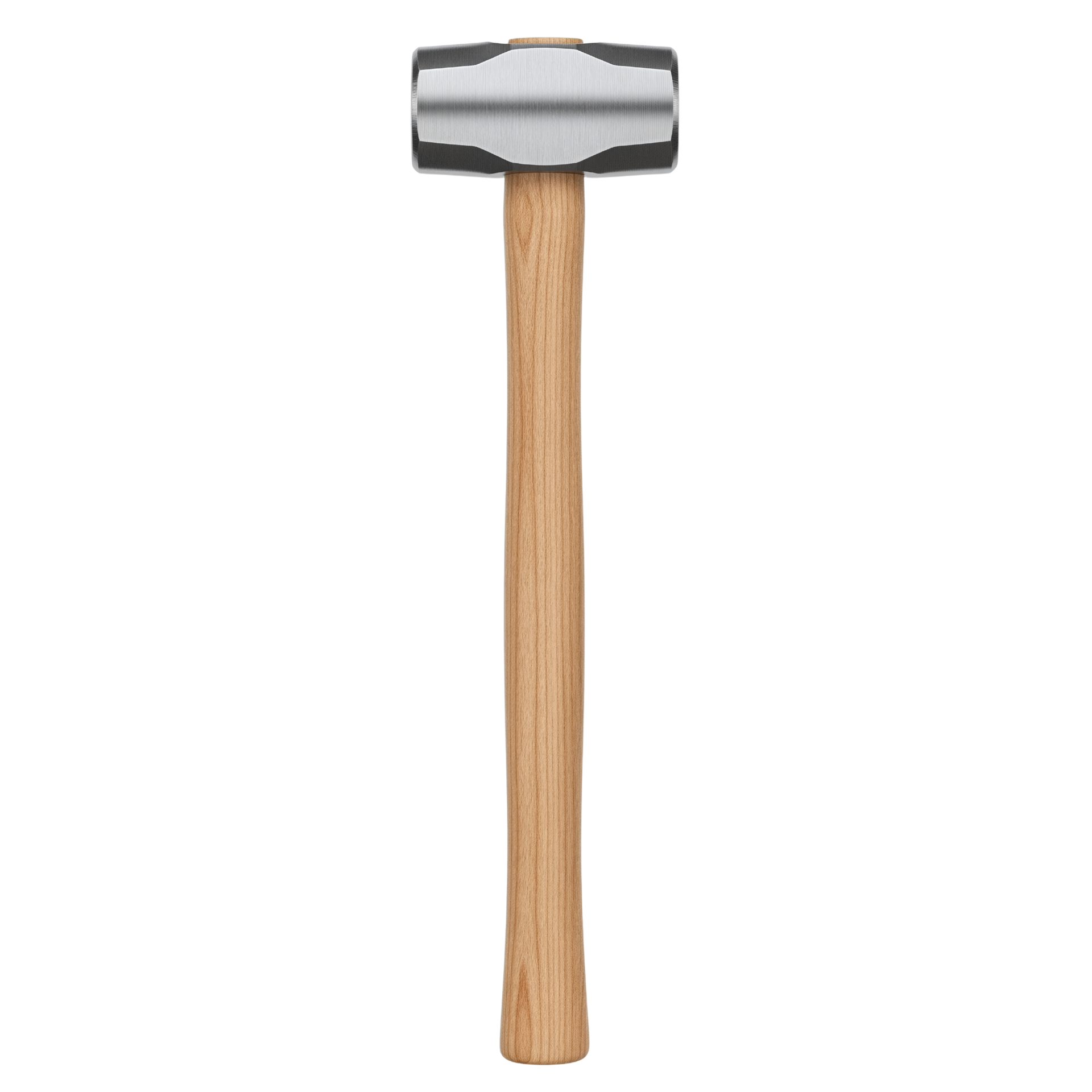 Masse avec un manche en bois et une tête en métal.