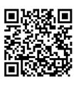Ein schwarz-weißer QR-Code auf weißem Hintergrund.