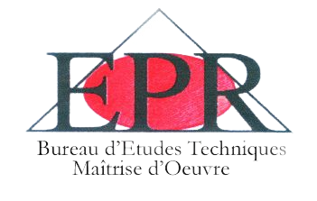 Logo FPR en lettres rouges et gris foncé sur un contour de toit, avec la mention « Bureau d'Études Techniques Maîtrise d'Œuvre » en dessous