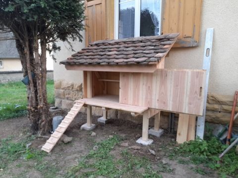 Construction de poulailler