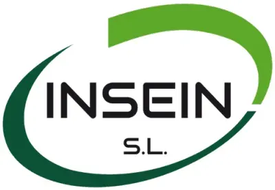 Logotipo de INSEIN SL con el texto "INSEIN SL" dentro de un marco ovalado verde y verde oscuro.