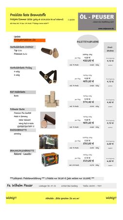 Feststoffpreise 1