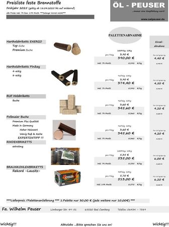 Feststoffpreise 1