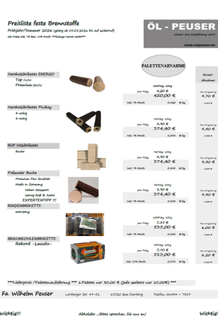 Feststoffpreise 1