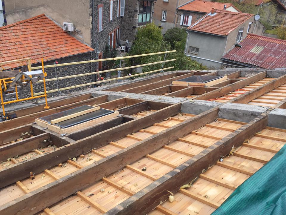 Travaux isolation extérieur en cours