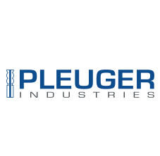 Un logotipo azul y blanco para Pleuger Industries.