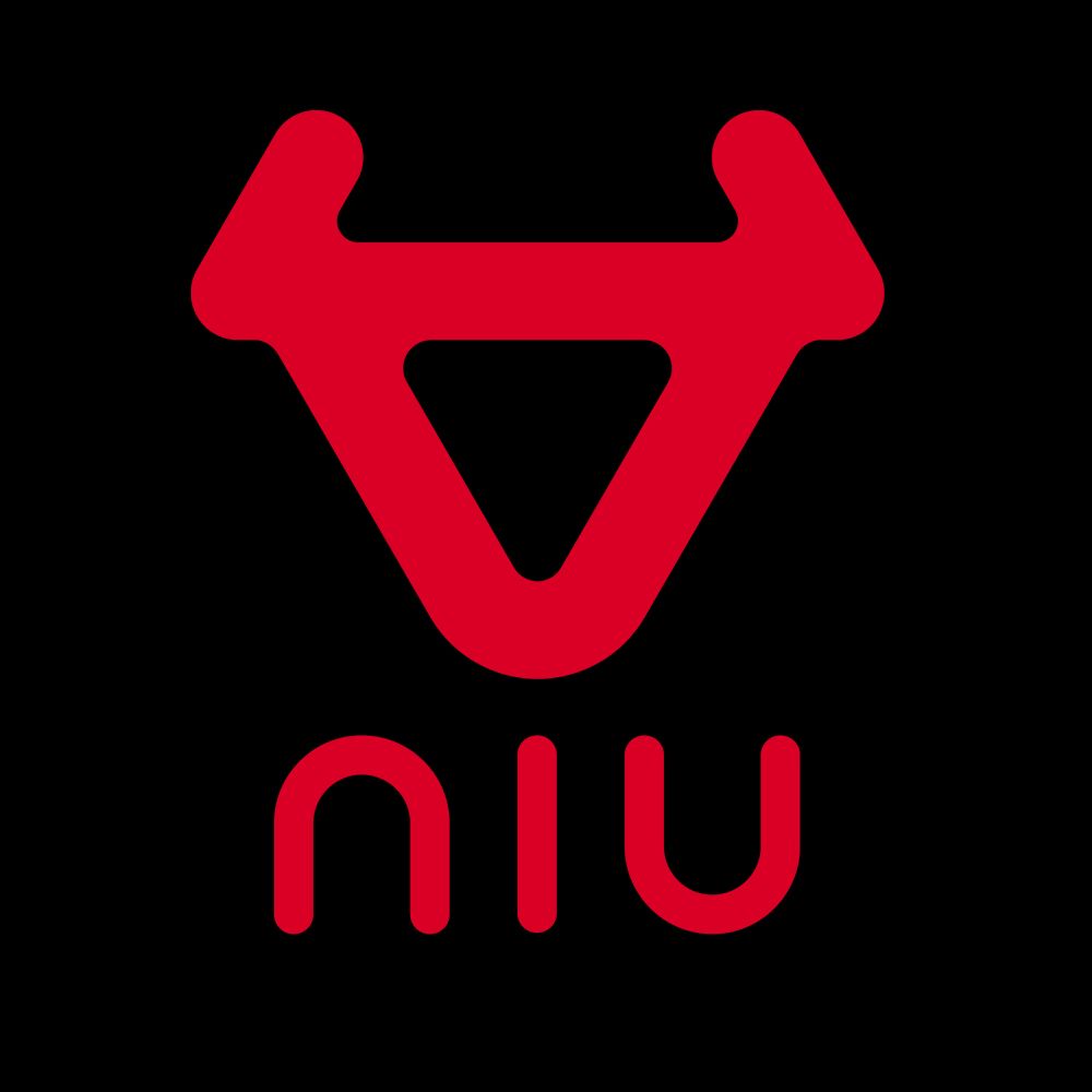 NIU logo rouge carré