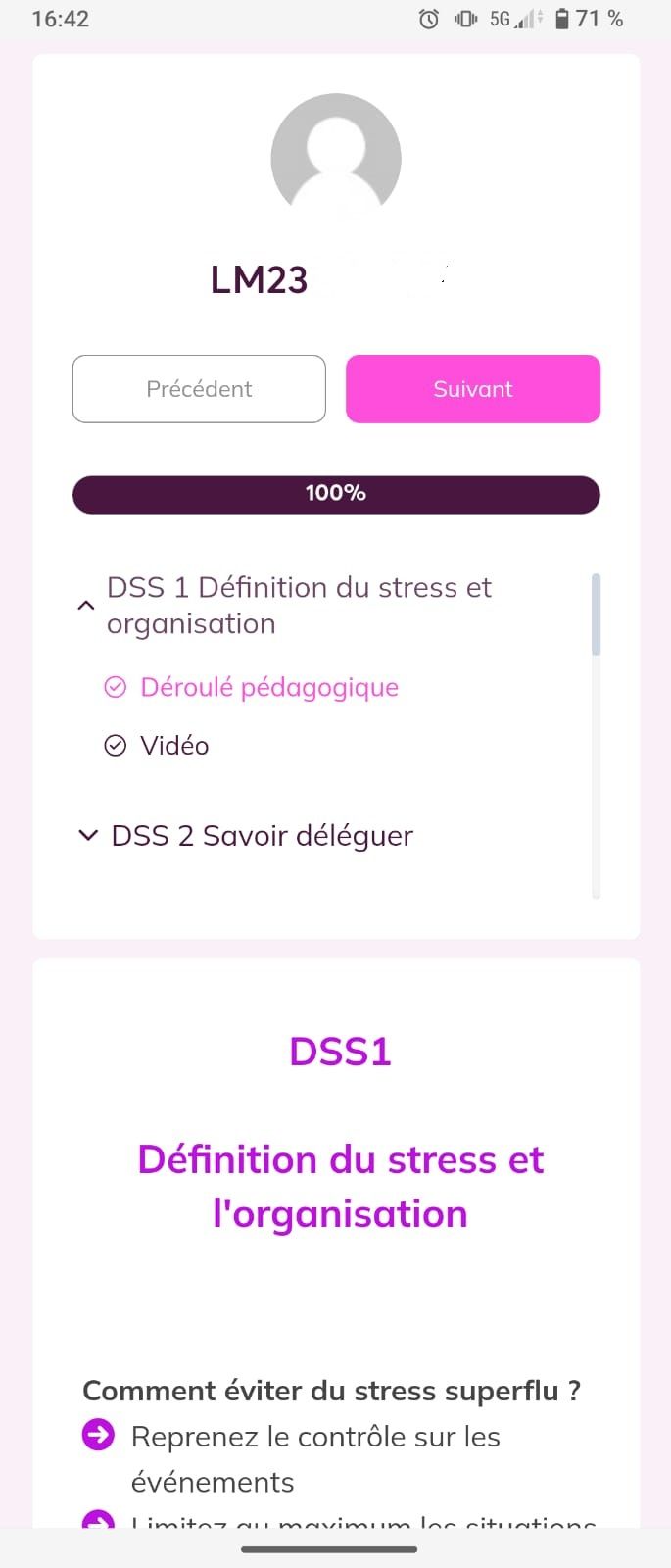 Présentation d'une formation sur l'organisation