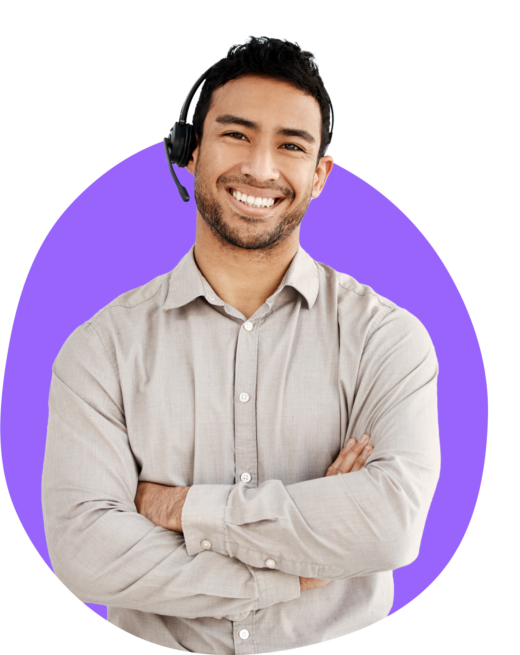 Homme avec un casque audio