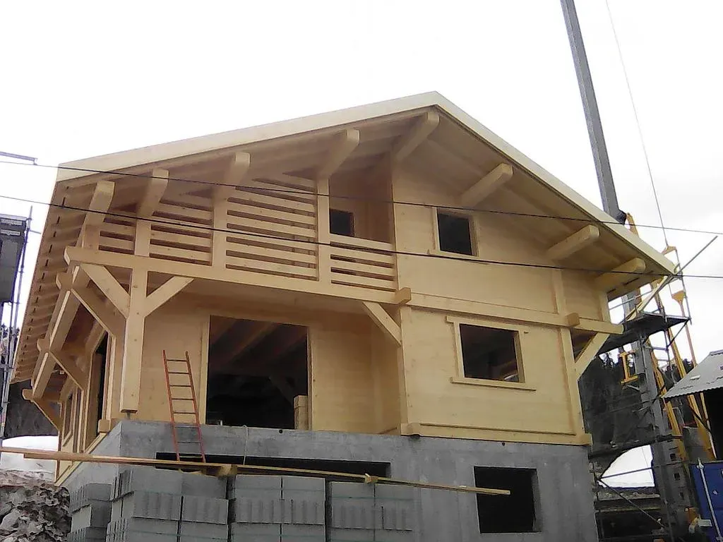 Ossature bois chalet