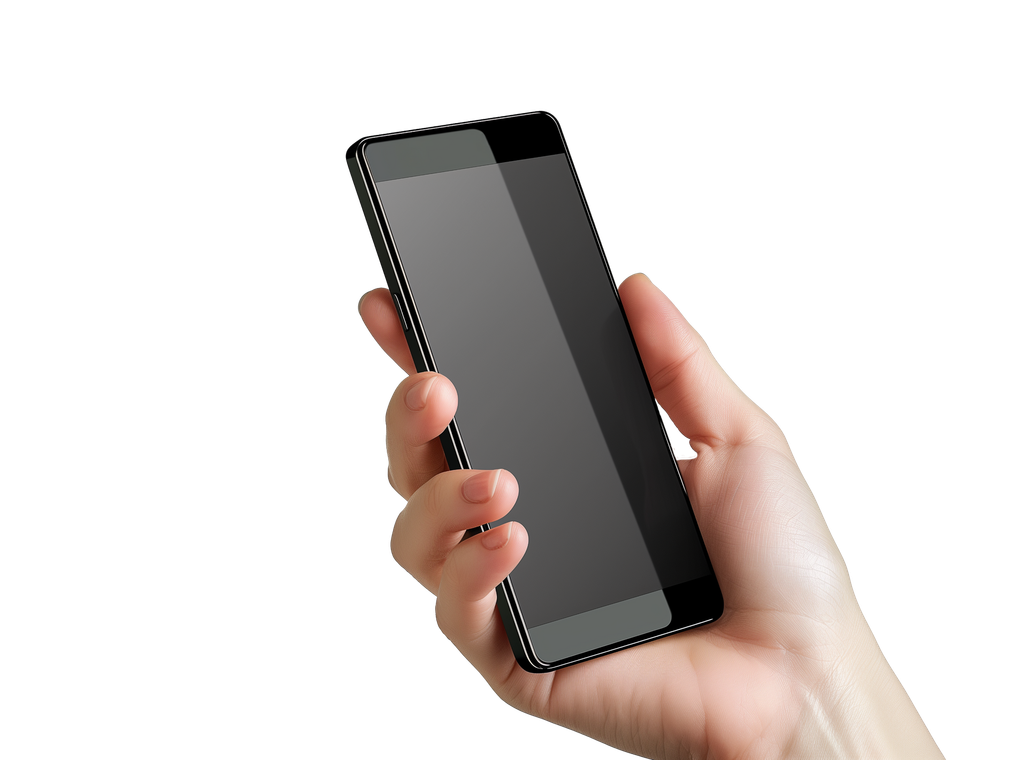 Téléphone dans une main